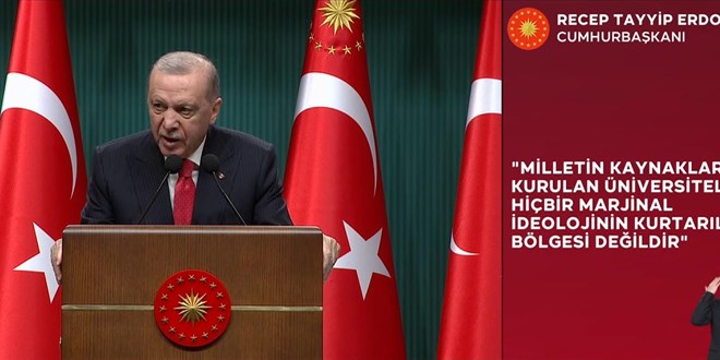 Erdoğan: Üniversitelerimiz özgürleşmiştir