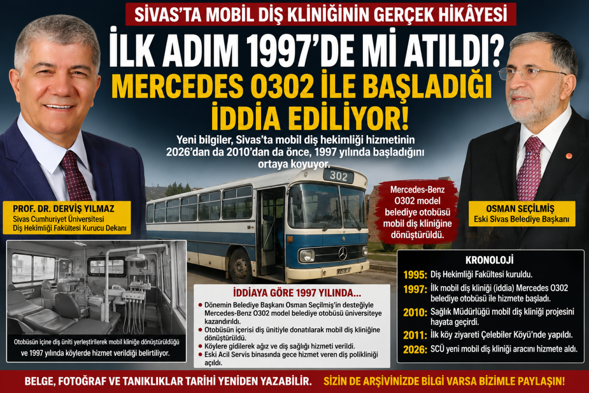 Sivas'ta Mobil diş kliniğinin gerçek hikâyesi yeniden yazılıyor